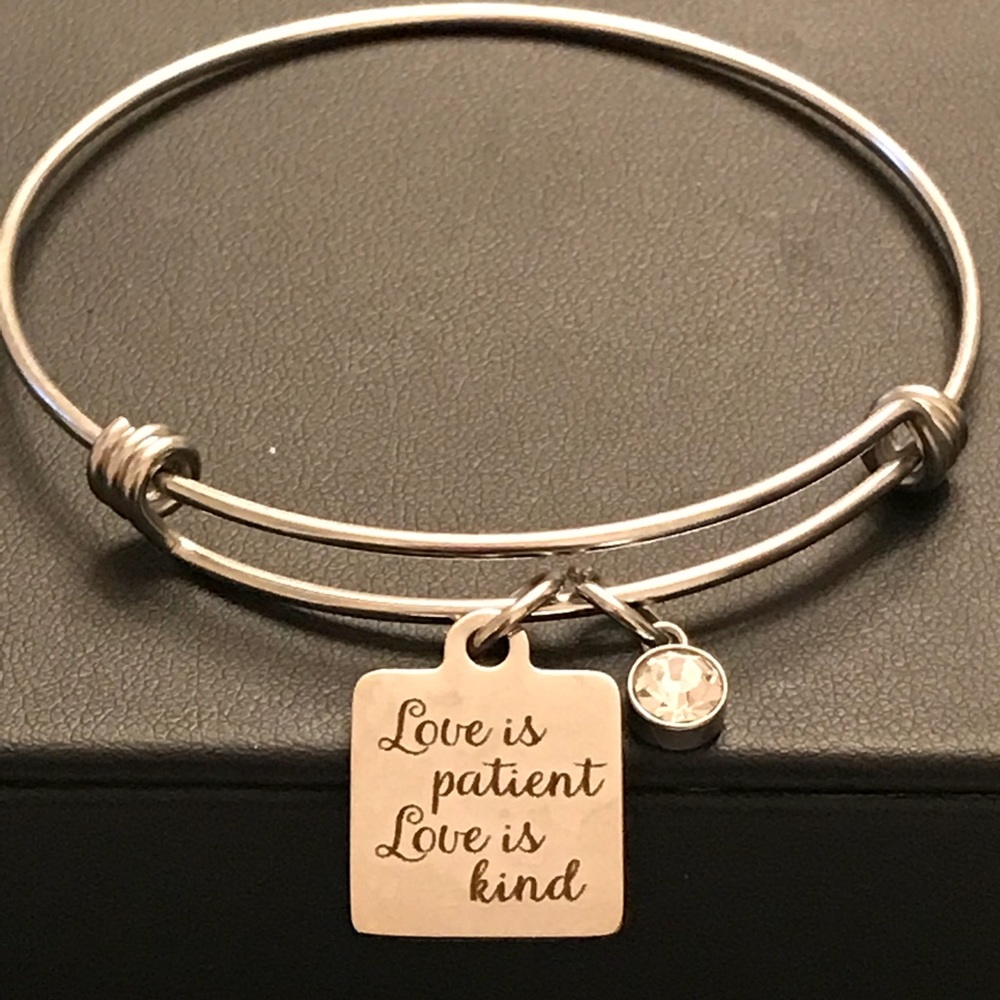 Love is Patient Charm Bracelet